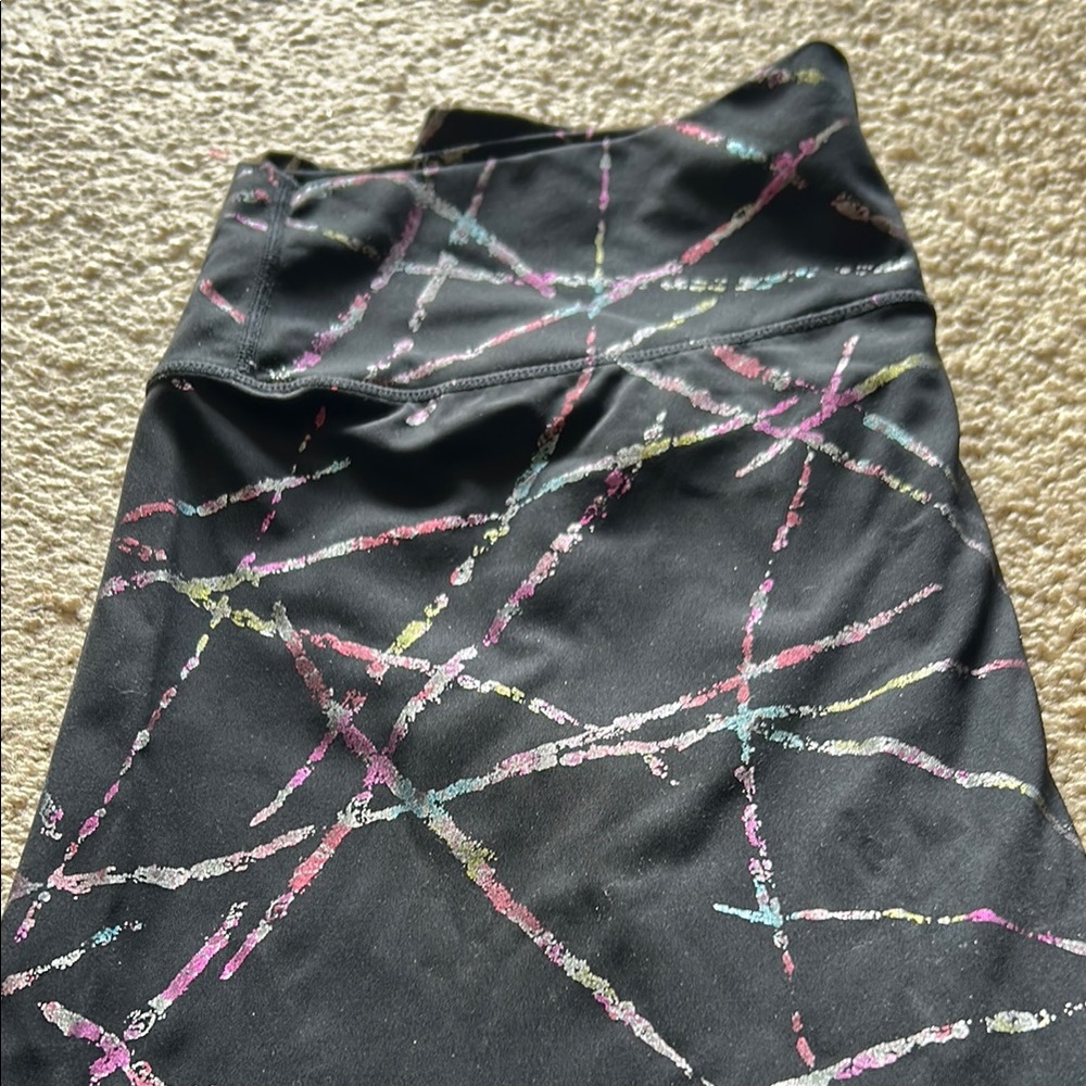 Stylish Black and Multicolor Women's Leggings by ZYIA